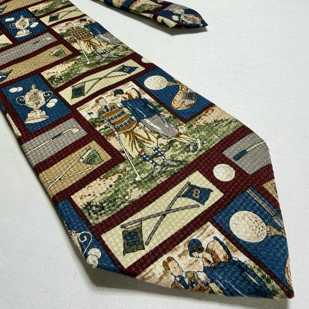Vintage Robert Stock Men Silk Tie 3.75x59" Silk Jacquard Retro Unique Classic